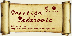 Vasilija Medarović vizit kartica